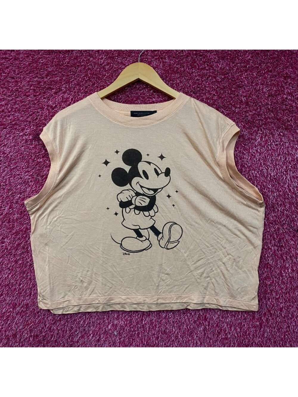 Junk Food Clothing Mickey Mouse Vintage Style Graphic Tissue Tank Top 2XL